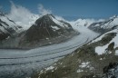 DSC_2969 * de aletsch gletsjer is 26 km lang, op de achtergrond de aletsch alp, jungfrau,monch en eiger * 3008 x 2000 * (3.08MB)